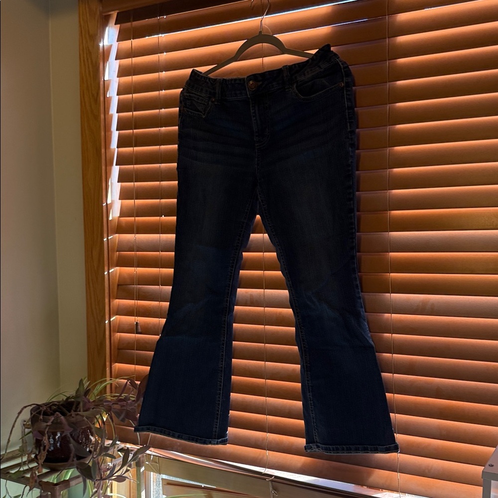 Maurices Dark Blue Flare Jeans